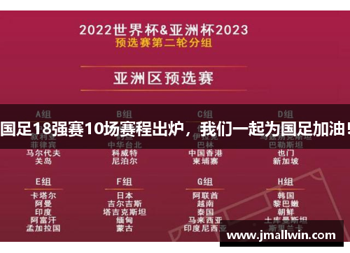 国足18强赛10场赛程出炉，我们一起为国足加油！